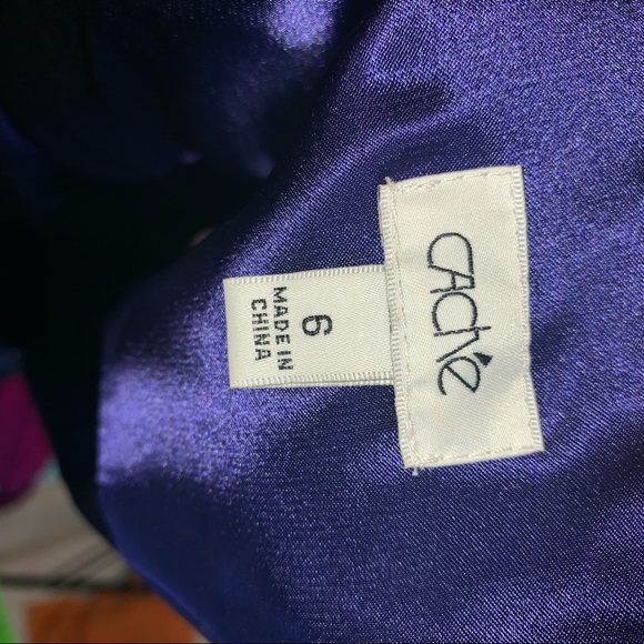 Ruffle Halter neck purple-blue mini dress - Picture 7 of 7